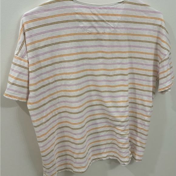 Madewell Raw-Edged Hangout Tee Stripes - Picture 2 of 3
